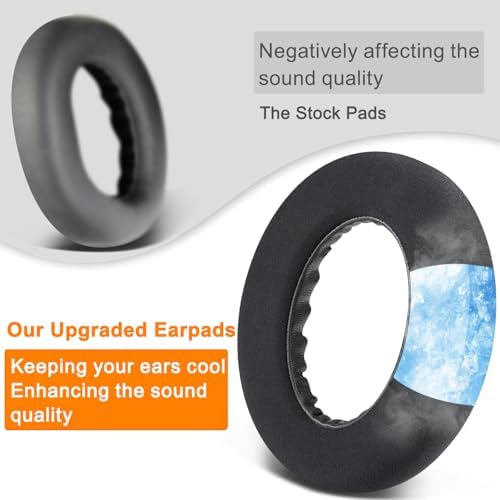 Transform Your Listening with SOULWIT Cooling Gel Replacement Earpads for Bose QC Ultra Wireless Headphones – Unmatched Comfort, Breathable Ice Silk Fabric, and Superior Noise Cancellation for Long-Lasting Enjoyment – Easy Installation and Sleek Black Design