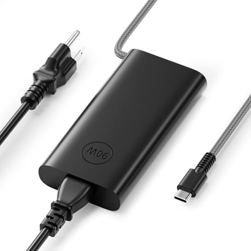 Dell 90 W USB-C Power Adapter for Latitude, Precision, and XPS Laptops – Fast Charging, Universal Compatibility & Enhanced Safety Features for Efficient Power Delivery – Ideal for XPS 12, 13, 15, Latitude 5290, 7390 2-in-1 and More – Reliable AC Adapter with 30-Day Satisfaction Guarantee and 12-Month Warranty