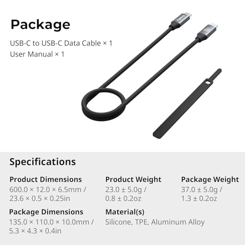 Experience Unmatched Speed and Convenience with SMALLRIG 90-Degree USB C to USB C Coiled Data Cable – 20 Gbps Data Transfer & PD 100 W Fast Charging, Perfect for i Phones, Laptops, and Cameras – Tidy Workspace Solution for High-Performance Connectivity