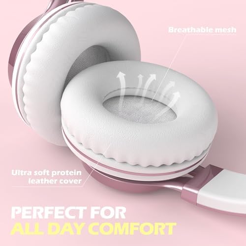 Premium AILIHEN C8 Kids Wired Headphones – Foldable On-Ear Design with Adjustable Volume Control and Built-In Microphone for Safe Listening – Perfect for School, Travel, and Home Use (Black/Blue) – Exceptional Sound Quality for Young Audiophiles and Learning Environments