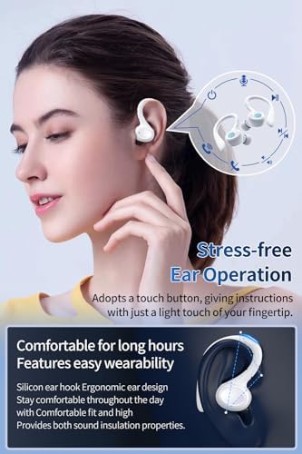 Premium Wireless Earbuds with 60 Hours Playback | Bluetooth 5.3 Noise Cancelling Headphones | IPX6 Waterproof Design for Active Lifestyles | LED Battery Indicator & Dual Mics for Clear Calls | Ultimate Comfort & Audio Quality for Music, Sports, and Daily Use