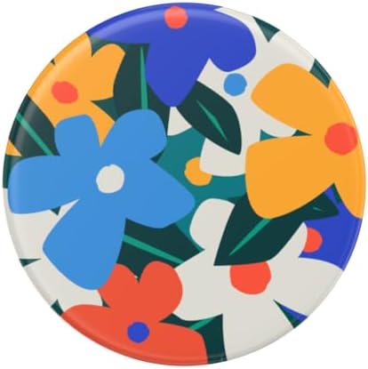 Magnetic Pop Grip for Mag Safe – Elegant Enamel Rose Noir | Multifunctional Phone Stand with Secure Grip & Customizable Swappable Top | Effortless Hands-Free Viewing Kickstand | Wireless Charging Compatible Accessory for Enhanced Smartphone Usability