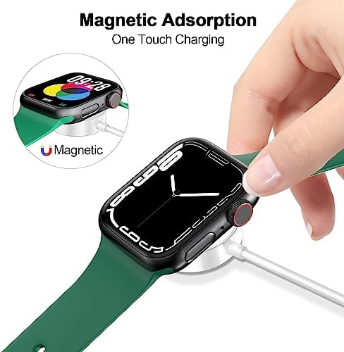 Magnetic Fast Charging Cable for Apple Watch – Portable 1.6 FT Wireless Charger Compatible with All i Watch Series Ultra/10/9/8/7/6/SE/SE2/5/4/3 – Quick Connection & Enhanced Durability for Effortless Charging