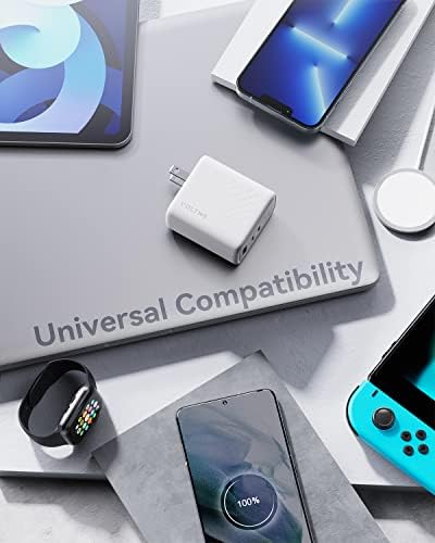 VOLTME 65 W Ga N USB C Fast Charger – Compact 3-Port Wall Charger for Mac Book Pro, Dell XPS, i Pad Pro, i Phone 14/13 Pro Max, Galaxy S22/S21, Pixel & More – Enhanced Portability & Multi-Device Charging Efficiency