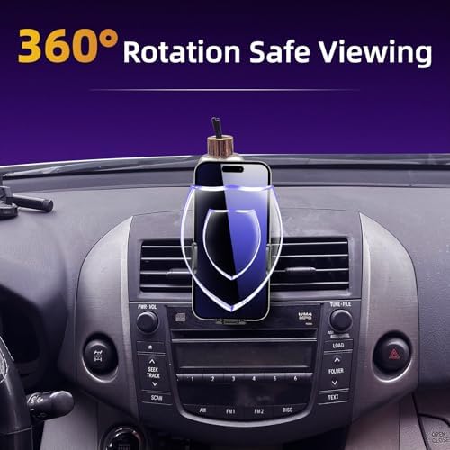Premium Adjustable Car Phone Holder for Toyota RAV4 (2013-2018) – Versatile Cradle for 4 to 7-Inch Devices, Effortless Installation, 360-Degree Rotation, and Enhanced Safety Features for Hands-Free Navigation