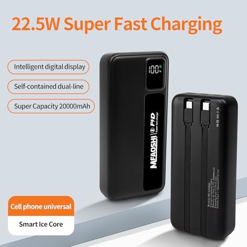 Ultra-Reliable 20,000 m Ah Fast Charging Power Bank – Compact Multi-Device Portable Charger for Travel, School, and Business – Ideal for i Phone 16/15 Pro, Mac Book, Galaxy, i Pad & More – Unmatched Speed and Versatility for On-the-Go Power Solutions