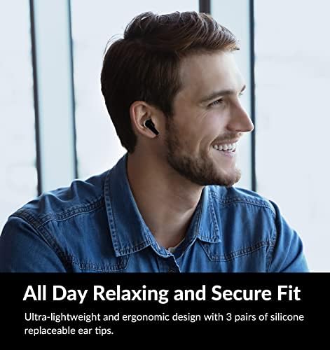 M3 Wireless Earbuds with Active Noise Cancelling Technology – Bluetooth 5.3 Headphones Featuring 4 Mic ENC for Crystal-Clear Calls, 30 Hours of Playtime, Deep Bass Immersion & Transparency Mode (Black) – Ultimate Audio Experience for Audiophiles and On-the-Go Lifestyle