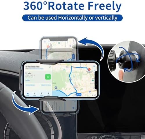 Toyota Highlander 2014-2019 Car Phone Mount – Premium Anti-Shake Phone Holder for Enhanced Navigation, 360-Degree Rotating Cradle Compatible with All Smartphones, Effortless Installation Auto Accessory for Safer Driving