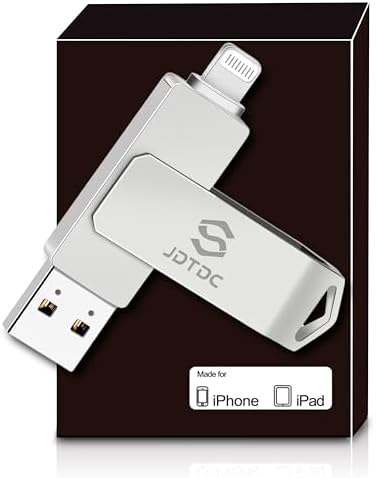 Genuine Apple MFi Certified 128 GB i Phone USB Flash Drive – Real Storage for Effortless Photo Backup & Video Transfer – Lightning Connector with Encrypted Auto Backup – High-Speed, Seamless Compatibility for i Pad & i Phone – Say Goodbye to Fake MFi Clones!