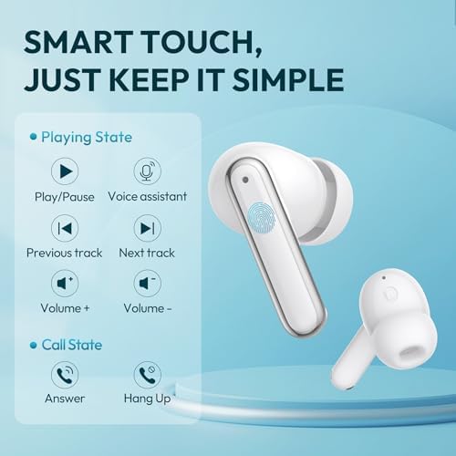 Unleash Your Sound Potential with BAFONE Wireless Bluetooth Earbuds – 60-Hour Playtime, IPX5 Waterproof Durability, and Ergonomic In-Ear Comfort for Active Users. Featuring an LED Battery Indicator for Instant Status Check, These High-Performance Earbuds Offer Effortless Pairing with Smartphones, Laptops, and TVs. Ideal for Athletes and Professionals, Experience Crystal-Clear Calling with the Built-In Microphone. Immerse Yourself in Superior Sound Quality and Long-Lasting Performance – Your Go-To Solution for Music Enjoyment and Seamless Communication, Anytime and Anywhere!