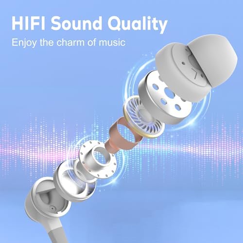 High-Fidelity USB C Earbuds with Built-In Microphone for i Phone 16 Pro Max & Samsung Galaxy – Lightweight, Tangle-Free Wired Headphones for Music and Gaming – Superior Audio Quality & Ergonomic Comfort for All-Day Wear – Seamless Compatibility with Android Devices Including Google Pixel