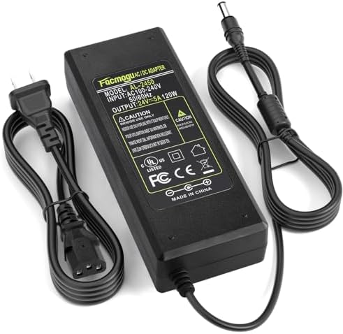High-Performance 24 V 3 A Power Supply Adapter – Universal AC to DC Converter for LED Lighting & CCTV Systems, Dual Plug Compatibility (5.5 x 2.5 mm & 5.5 x 2.1 mm) – Reliable Switching Transformer with Safety Features for Optimal Device Functionality and Longevity