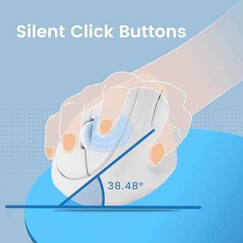 Discover Unmatched Comfort with the Perixx PERIMICE-819 B Bluetooth Vertical Mouse – Ergonomic Wireless Design for Right-Handed Users – Multi-Device Connectivity for Seamless Switching – Silent-Click Technology for a Quieter Workspace – Compact and Portable for On-the-Go Productivity – Ideal for Enhanced Wrist Health and Long Hours of Use – Perfect Companion for Home or Office – Compatible with Various Operating Systems.