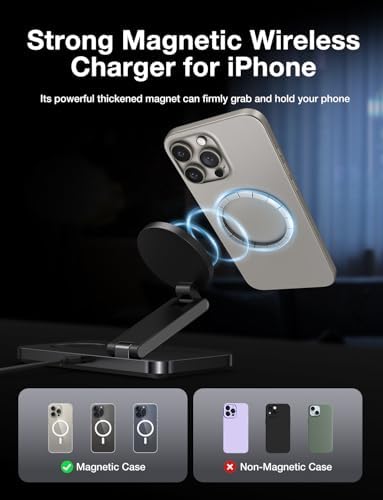Ultimate 3-in-1 Apple Device Charging Station: Fast Wireless Charger for i Phone 16/15/14/13/12, Apple Watch & Air Pods – Sleek, Compact Design with Enhanced Speed and Versatile Functionality for Home or Office Use