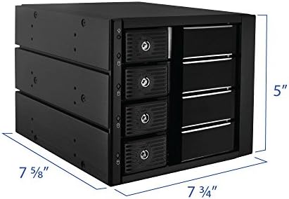 Kingwin Universal Hot Swap Mobile Rack for 2.5” & 3.5” SSD/HDD – Effortless Internal Tray-Less SATA Hard Drive Backplane Enclosure with 6 Gbps Support for SATA I/II/III & SAS I/II – Ultimate Flexibility and Enhanced Data Transfer Speed for Efficient Storage Management