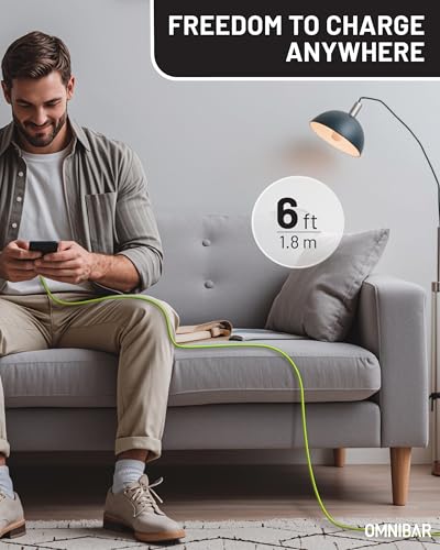 Premium 6 FT USB to Lightning Cable – MFi Certified Silicone Charger for i Phone and i Pad – Fast Charging and Enhanced Durability for i Phone 14/13/12/11 Pro/Max, i Pad Air/Mini/Pro, Air Pods, Beats X – Versatile Charging Solution for Home, Car, and Office