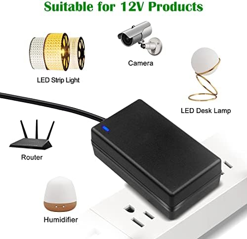 Universal 12 V 3 A Power Supply Adapter Set – Dual 36 W AC to DC Transformers for LED Strip Lights, CCTV, and Routers – Reliable Performance & Global Compatibility (2-Pack)