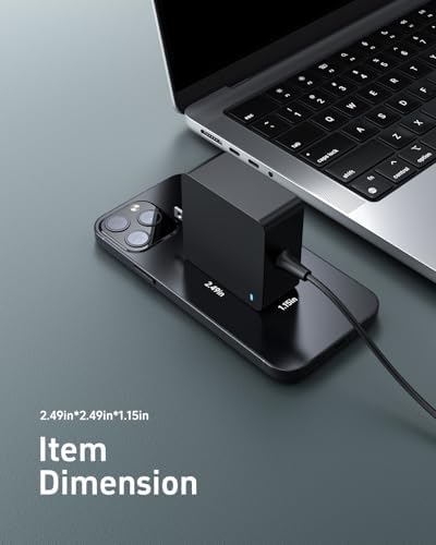 65 W USB-C Power Delivery Charger – Fast Charging for Asus Zenbook, HP Spectre x360, Dell Latitude, Lenovo Think Pad & More – Universal Compatibility for Laptops, Tablets & Smartphones – Ideal for i Phone 16 & Samsung Galaxy Series