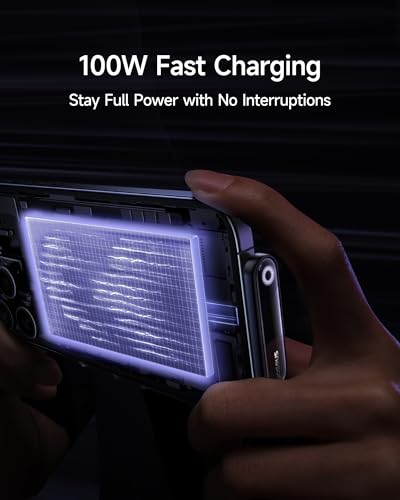 Baseus 100 W USB C Cable with Right Angle Design – Ultimate Fast Charging Solution for i Phone 16, Galaxy S24/S23 & Mac Book – Stylish Atmosphere Light Indicator – Durable, Versatile, and Ergonomic for Enhanced Performance on the Go