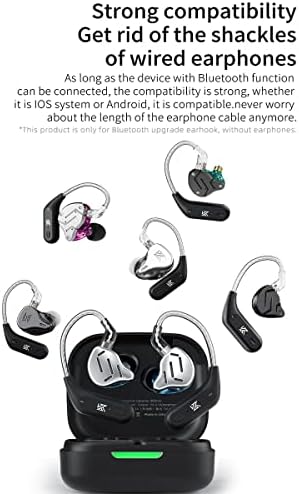 KZ AZ09 Bluetooth 5.4 Module – Premium Waterproof Wireless Ear Hook with Exceptional Battery Life for KZ ZST/ZSTX/ZS10/AS06/AS10/BA10/ZSR/ES4 (B Pin) – Unmatched Audio Freedom and Ergonomic Comfort for Active Lifestyles