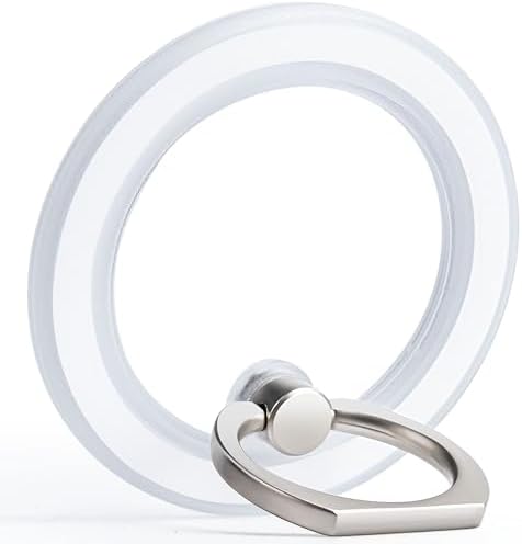 Revolutionary Magnetic Phone Ring Holder for i Phone 12-16 – Enhanced Grip and 360° Flexibility – Black Translucent – Perfect for Mag Safe Cases and Wireless Charging Compatibility – Effortless One-Handed Texting, Hands-Free Video Watching, and Selfie Capturing – Ultimate Stability with Powerful Magnets – Ideal for Everyday Use and On-the-Go Convenience – Transform Your Smartphone Experience with Enhanced Control and Style – Not Suitable for Non-Mag Safe Cases – Elevate Your Mobile Accessory Game Today!