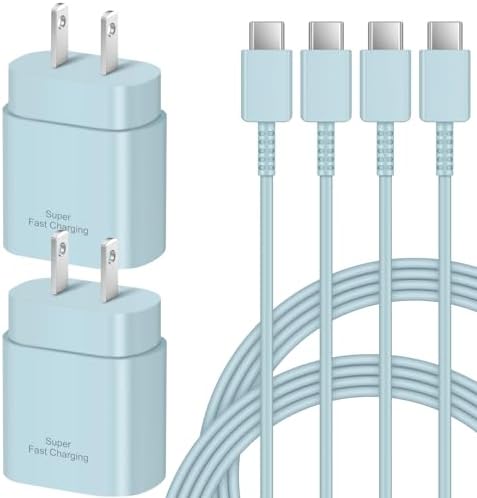 Experience lightning-fast charging with the 25 W Type C Charger for Samsung, featuring a 6 Ft Type C to C cable. This compact USB C Charger Block is meticulously engineered for optimal power delivery, ensuring your Galaxy S25 Ultra, S25, S24, S23, and Note 20 are charged efficiently without delay. Designed for modern lifestyles, its sleek black finish seamlessly integrates with your devices while the lightweight construction makes it ideal for travel. Enjoy peace of mind with advanced safety features that protect against overheating and overcharging. Elevate your charging routine and keep your devices ready for action with this essential accessory, perfect for home, office, or on-the-go use.