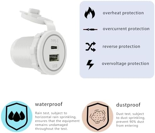 Ultimate 30 W USB Type C Fast Charging Wall Adapter – Power Delivery & Quick Charge Compatible Charger for i Phone, i Pad, Galaxy, LG, HTC – Compact and Lightweight Design with 12 V Output and Advanced Safety Features for Superior Device Performance
