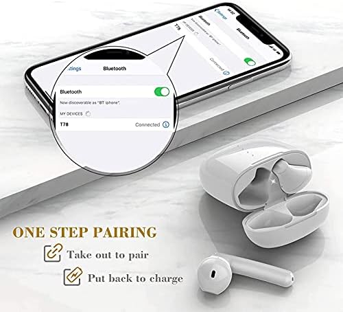 Elevate Your Sound Experience with Premium Bluetooth 5.0 Wireless Earbuds – Noise-Cancelling, IPX8 Waterproof, and Fast-Charging In-Ear Headphones for Crystal Clear Audio on Apple, Samsung, and Android Devices (Black) – Ultimate Comfort and Durability for Everyday Adventures