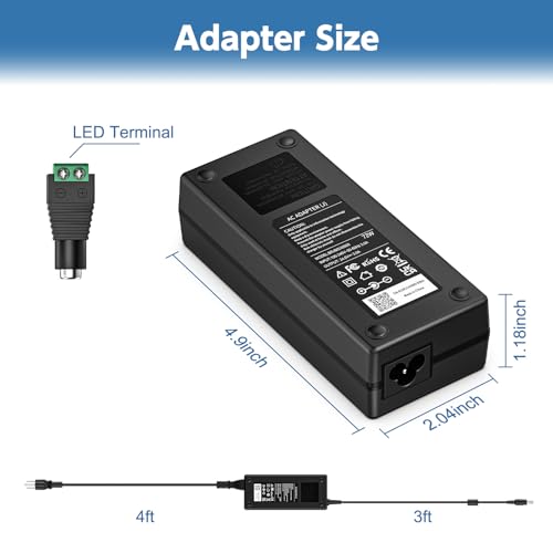 High-Performance 24 V LED Strip Power Supply Adapter | Universal AC to DC Converter for 5050 & 3528 Lights | Global Input Compatibility 100-240 V | Compact 5.5 x 2.1 mm Connector | Optimal Solution for CCTV Systems & Innovative Lighting Designs | Illuminate Your Space with Unwavering Dependability and Efficiency