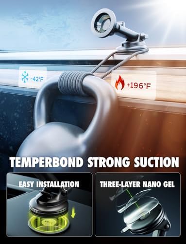 Bracketron Magnetic Car Mount for Cell Phone, MagAlign Max Car Vent Phone Mount【Strongest Magnetic+ Suction】, Vent Phone Mount for Car for iPhone 16 Pro Max 15 14 13 12 – MagSafe Car Accessories – Enhanced Compatibility and Speed