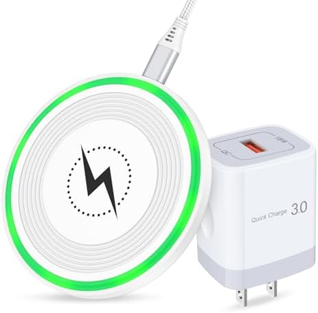 15 W Ultra-Fast Wireless Charging Pad with QC Adapter – Universal Charger Mat for Samsung Galaxy S25/S24/S23 Ultra & i Phone 16/15/14/13 Pro Max – Sleek Design, Enhanced Safety, and Rapid Power Delivery for Busy Lifestyles