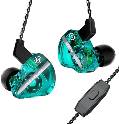 CCZ DC02 Hi-Fi In-Ear Monitors – Premium Wired Earbuds for Musicians and Audio Lovers – Cutting-Edge Dual Magnetic Circuit Technology for Superior Sound Clarity and Noise Isolation – Robust 4 N OFC Cable for Enhanced Durability – Perfect for Studio Use, Live Performances, and Everyday Listening (Sleek Black, No Microphone) – Transform Your Music Experience with Unmatched Fidelity