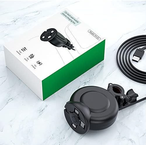 Transform Your Travel Experience with the OHLPRO 3-in-1 Retractable Backseat Charger – Fast Charging Dock for All Smartphones Including i Phone & Samsung | Ultimate Solution for Ride-Share Drivers and Passengers | Organized, Hassle-Free Charging for Uber, Lyft, and Daily Commutes | Enhance Comfort and Connectivity on the Go