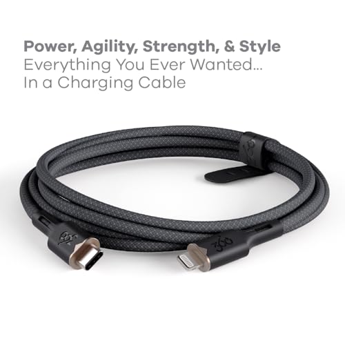 Lightning to USB-C Charging Cable – 5 ft, MFi Certified Fast Charge Cable with Durable Tangle-Free Design for Apple Devices – Optimal Connectivity and Rapid Power-Up Solutions