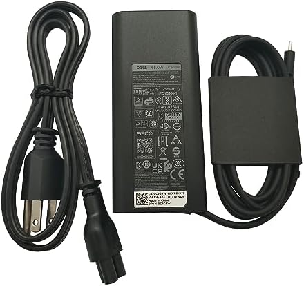 Dell 65 W USB-C Laptop Charger – Genuine AC Adapter with 3 FT Power Cord for Enhanced Performance and Compatibility with Inspiron Models – Optimized Charging for Efficient Power Delivery and Versatile Use Dell 65 W USB-C Laptop Charger – Genuine AC Adapter with 3 FT Power Cord for Enhanced Performance and Compatibility with Inspiron Models – Optimized Charging for Efficient Power Delivery and Versatile Use