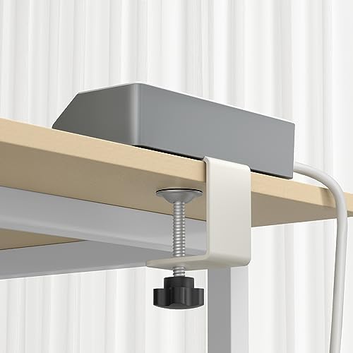 Maximize Your Workspace Efficiency with JXGUCAT Desk Clamp Power Strip – 20 W USB-C Fast Charger with 10 ft Extension Cord, 4 Outlets & 4 USB Ports, Surge Protector Ideal for Clutter-Free Desktop Setup, Fits Tabletops Up to 1.8 inches Thick