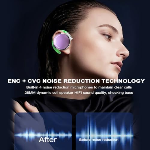 Transform Your Workout with Open Ear Wireless Bluetooth 5.3 Headphones – Ultimate Comfort, Secure Fit, and All-Day Battery Life for Cyclists and Fitness Buffs Seeking Unmatched Sound and Surrounding Awareness