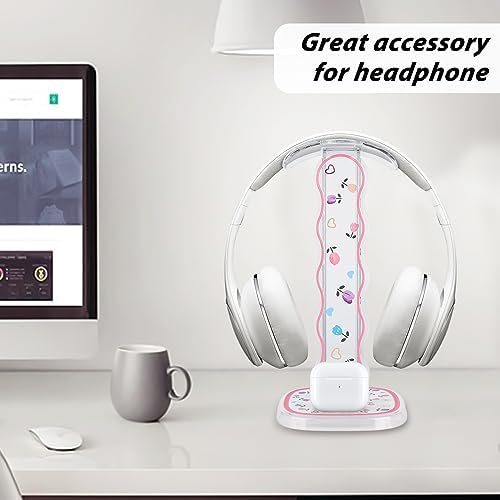 CamyCosy Headphone Holder for Desk, Gaming Headset & Earphone Stand with Tulip Flowers Pattern – Enhanced Compatibility and Speed