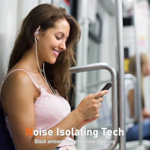 Unleash Exceptional Sound Quality with Vibes 202 MC USB-C Wired Earbuds: Premium Hi-Fi Audio, Advanced Noise Isolation, Ergonomic Comfort for i Phone 15/16 – Built-In Microphone for Effortless Communication & Durable Silver-Plated Cable – Includes Portable Case for On-the-Go Convenience