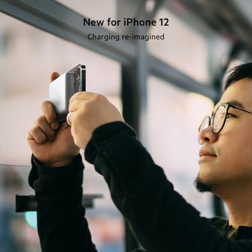 Belkin Mag Safe Wireless Power Bank – 7.5 W Portable Charger for i Phone 16, 15, 14, 13, Plus, Pro, Pro Max, Mini & Air Pods – Sleek Magnetic Battery Pack for Fast, Reliable Charging on the Go – Ideal Travel Companion in Black