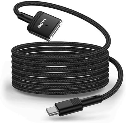 Revolutionize Your Charging Routine with the 6 FT USB-C to Magnetic 3 Cable – Optimal Compatibility for Mac Book Air & Pro Models (2021-2025) – 140 W Fast Charger with Durable Magnetic Connection, Ideal for Seamless Power and Flexibility