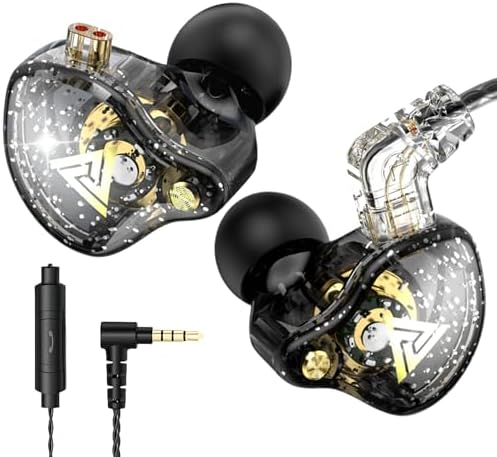 Experience Unmatched Audio Precision with QKZ AK6 Pro Wired Gaming Earbuds – Featuring a Powerful 10 mm Dynamic Driver for Rich, Deep Bass, Integrated Microphone for Effortless Communication, Available in Sophisticated Black & Eye-Catching Color Variations – Perfect for Gaming, Streaming, and Professional Calls – Ultra-Lightweight Design for All-Day Comfort and Universal Device Compatibility. Enhance your Sound Journey with Exceptional Clarity and Ergonomic Fit for Endless Hours of Enjoyment.