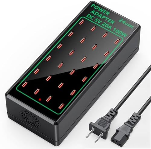 50 W High-Speed USB Charging Station with 12 Type-C Ports – Ultimate Multi-Device Power Hub for i Phone 13/14/15/16, Tablets, Smartwatches, and More – Fast, Efficient, and Safe Charging Solution for Home, Office, and Travel