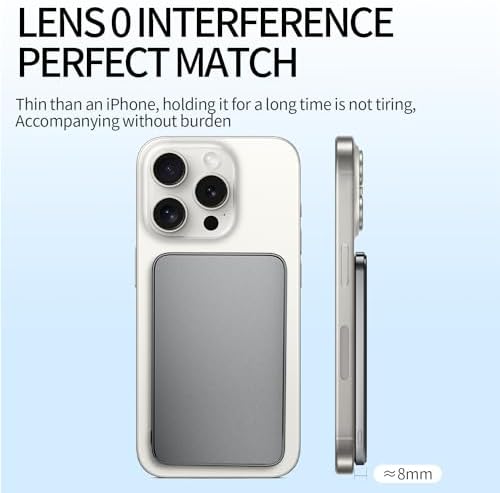 Sleek 5,000 m Ah Magnetic Wireless Charger for i Phones – Fast Charging Power Bank with LED Display, Compatible with i Phone 16 Pro Max/16 Pro/16, 15/14/13/12 Series – Effortless Charging for On-the-Go Lifestyles