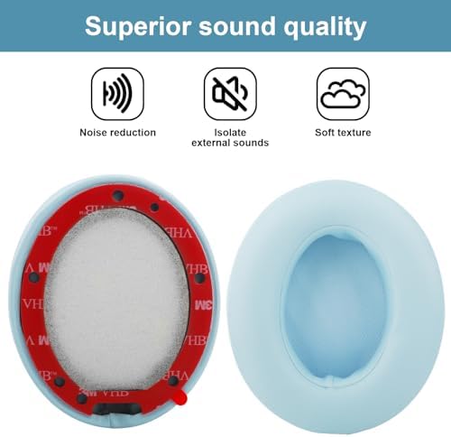Transform Your Beats: Premium Pink Memory Foam Earpads for Studio 2 & 3 Headphones – Luxurious Soft Protein Leather Replacement Cushions for Ultimate Comfort and Noise Isolation – Perfect for Wired & Wireless Listening