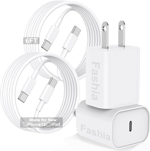 Ultimate USB C Charger for i Phone 16 & 15 – Fast Charging with 10 FT Long USB C to C Cable – Ideal for i Pad Pro 12.9/11 & i Pad Air 5 th – Reliable Power Block for Home & Travel – Enhanced Speed & Compatibility