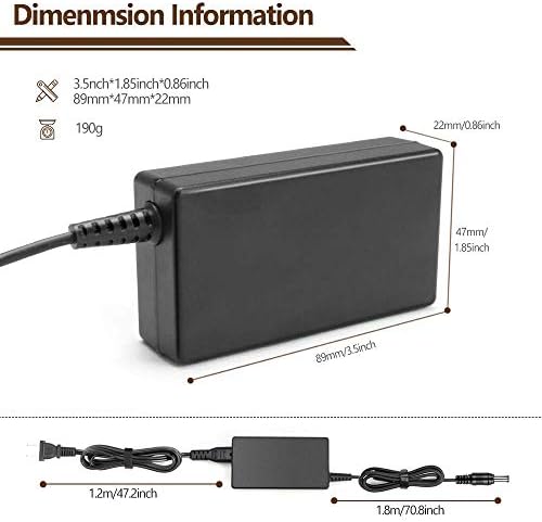 TAIFU 19 V 2.1 A AC Adapter for HP Monitors – Optimal Power Solution for VH240 A & Pavilion Series 20-27 – Unmatched Compatibility, Rapid Charging, and Dependable Performance for IPS LED & LCD Screens