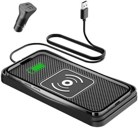 High-Efficiency Car Wireless Charger Pad – 20 W/15 W/10 W Fast Charge Solution for i Phone 16/15/14/13/12/11 & Samsung S24-S9 – Non-Slip Design for Secure Device Stability – Ultimate Automotive Charging Accessory with Safety Features & Sleek Fit