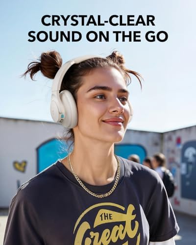 Elevate Your Listening Experience with Anker Soundcore Q11 Wireless Over-Ear Headphones – Unmatched 60-Hour Battery Life, Powerful Deep Bass for Immersive Sound, Hi-Res Audio Certification for Crystal Clear Clarity, Effortless Detachable Ear Cushions for Easy Maintenance, and Innovative Multipoint Connectivity for Dual Device Pairing Flexibility