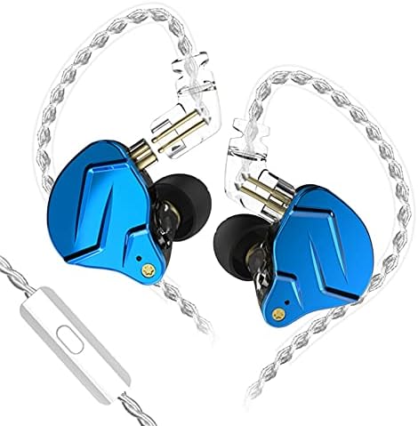 KZ ZSN Pro Dual Drivers Hi-Fi In-Ear Earphones with 1 BA & 1 DD – Exceptional Sound Clarity & Powerful Bass for Audiophile Musicians – Detachable Cable Design for Enhanced Customization & Compatibility – Ergonomic Fit for Long Listening Sessions